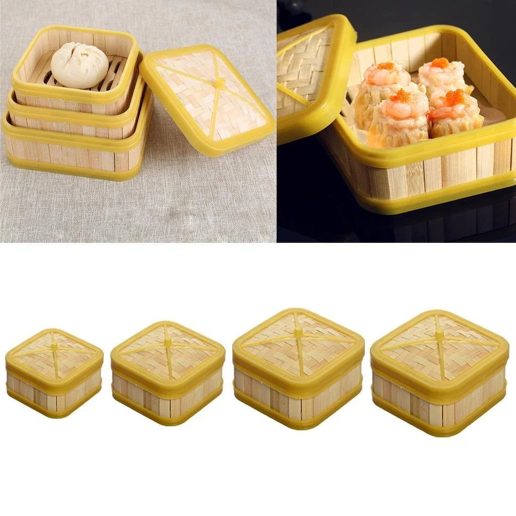 5 inch Bamboo Basket Steamer D171