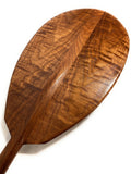 Black Walnut Tiger Curls Outrigger Paddle 60" Straight Shaft A7093