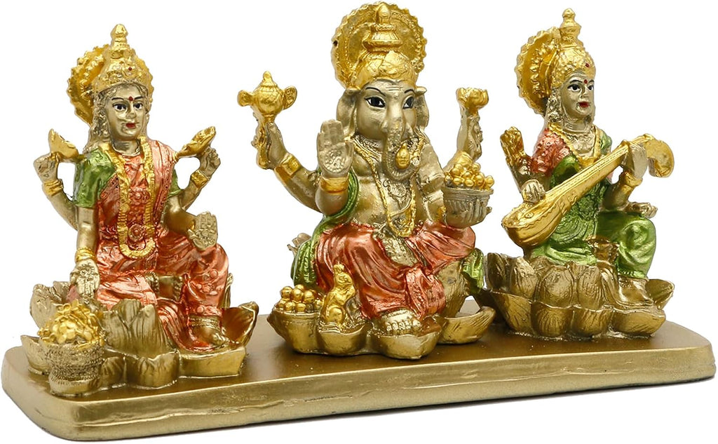 Hindu Lakshmi Ganesha Saraswati Statue J67149