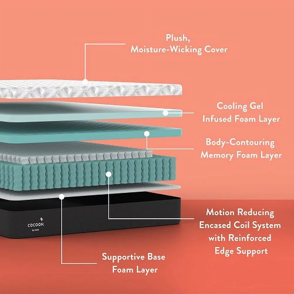 Queen Medium Hybrid Mattress B9807