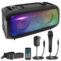 600W Rechargeable Portable Boombox Speaker with Microphone X92378