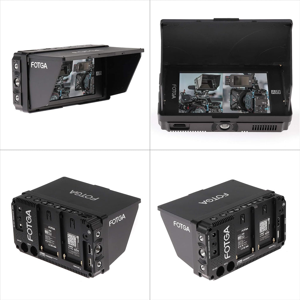5inch Touchscreen Camera Field Monitor with Battery Charger Carry Case I44792