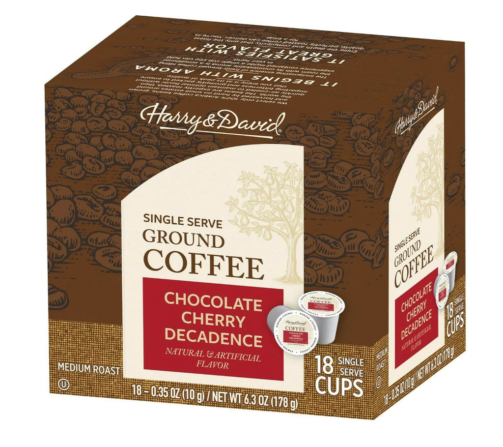 Coffee Combo, Chocolate Cherry Decadence, Caramel Pecan 2/18 ct boxes N1094