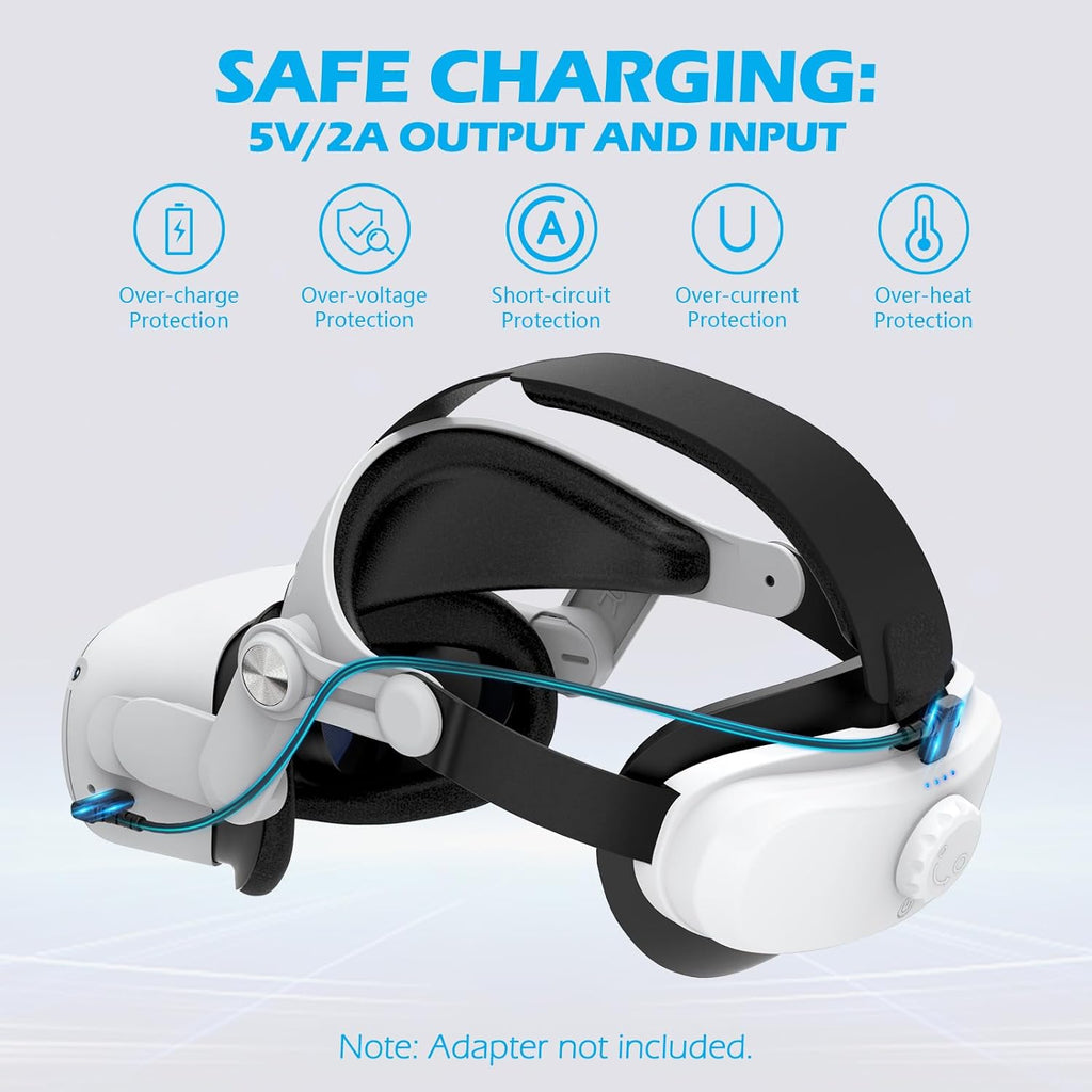 Rechargable Adjustable Head Strap for VR Headset V45277