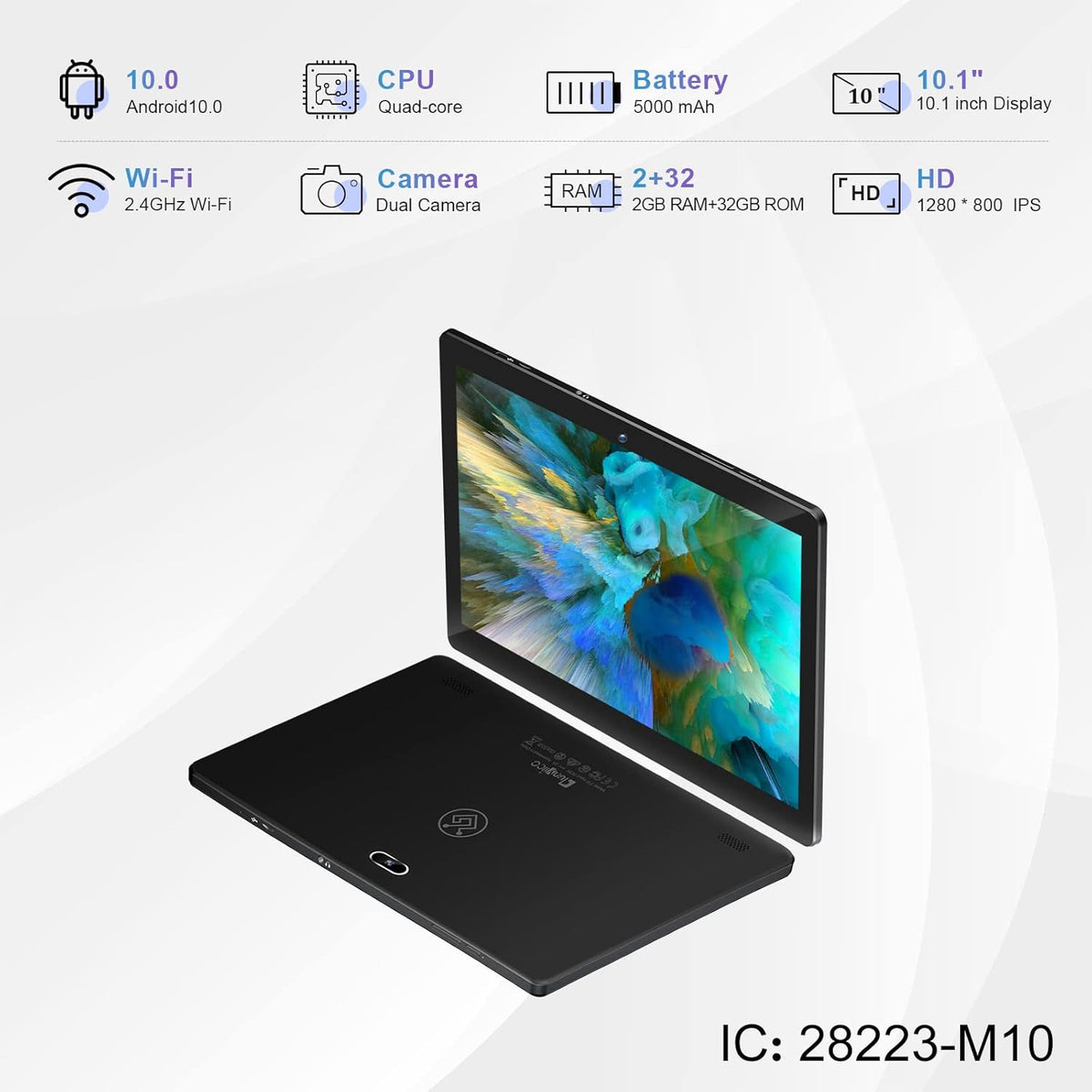 Black 10.1" 2GB RAM 32GB Storage Tablet Pack of 2 C301907