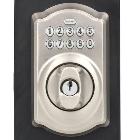 Satin Nickel Keypad Electronic Door Lock Deadbolt S76785