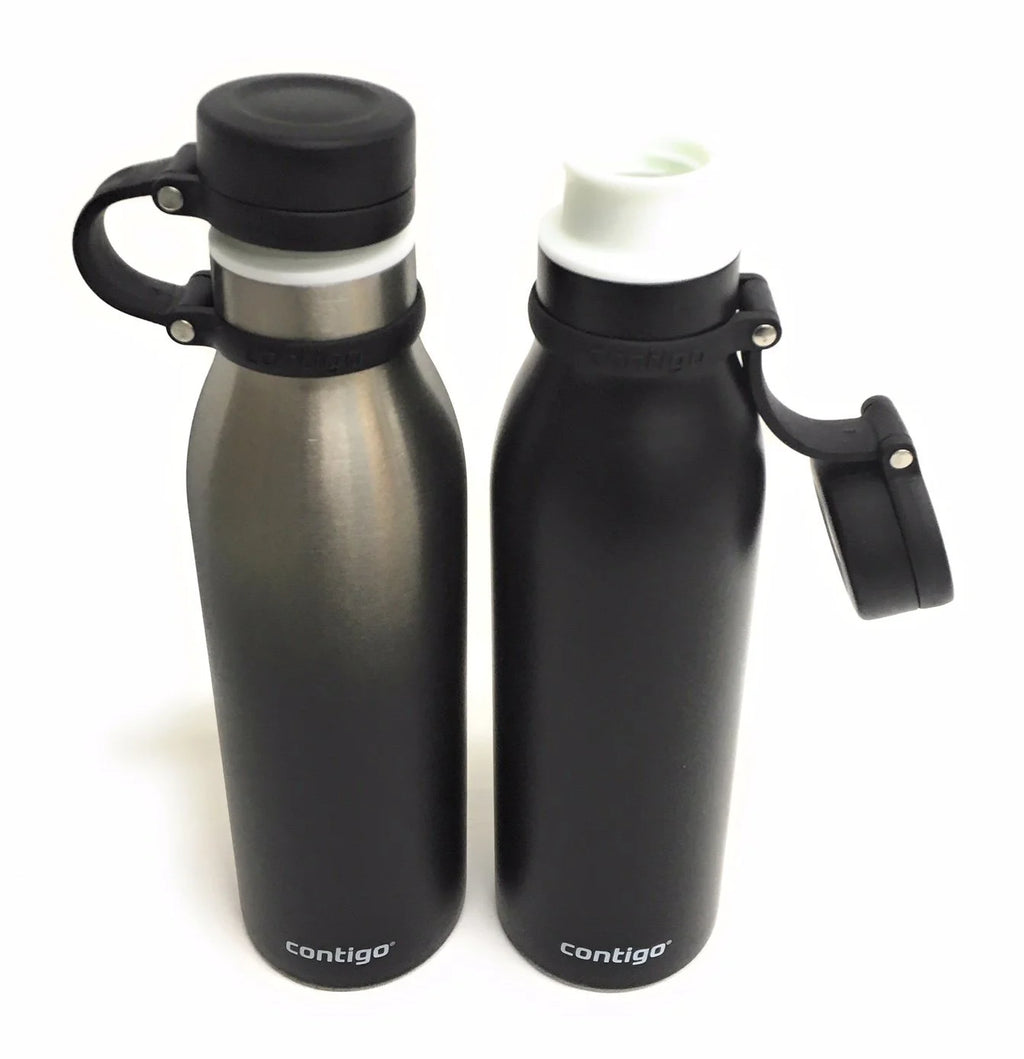 20 oz Stainless Steel Water Bottle 2-Pk Matte Black J3971