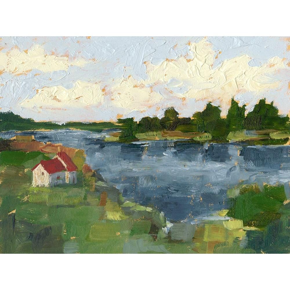 Lakeside Cottages I Framed Museum Art Print E7878