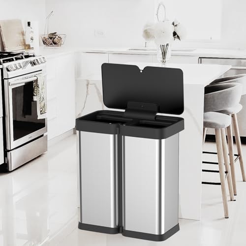 60 Liter Stainless Steel Motion Sensor Trash Can A263349