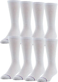 Men's 8 Pack Diabetic Crew Socks with Non-Binding Top Z182