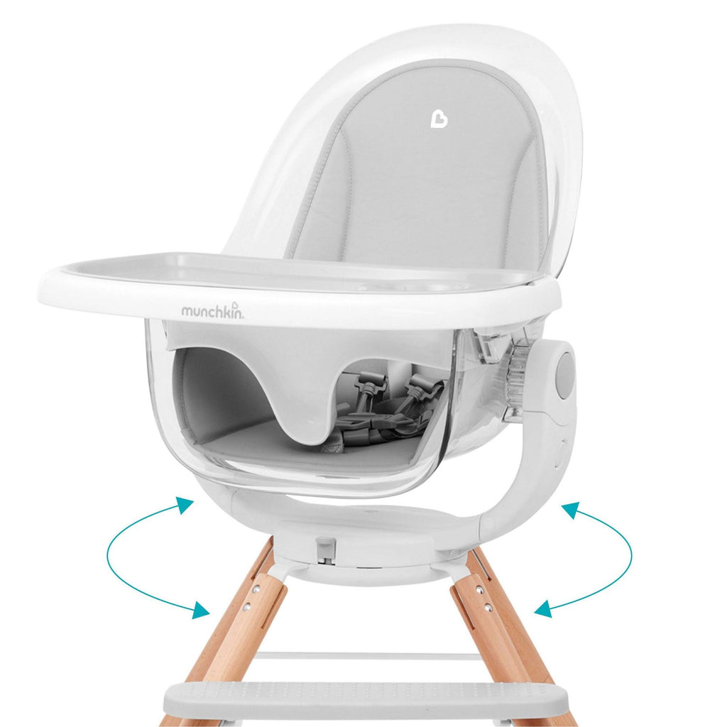 Clear Baby High Chair with 360° Swivel X1534