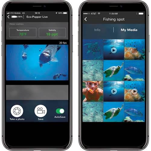 Blue Digital Fishing Lure with Wireless Underwater Live Video Camera K474137