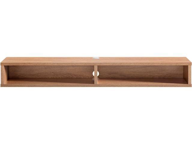 Wood Wall Mounted TV Stand in Weathered Oak C5254