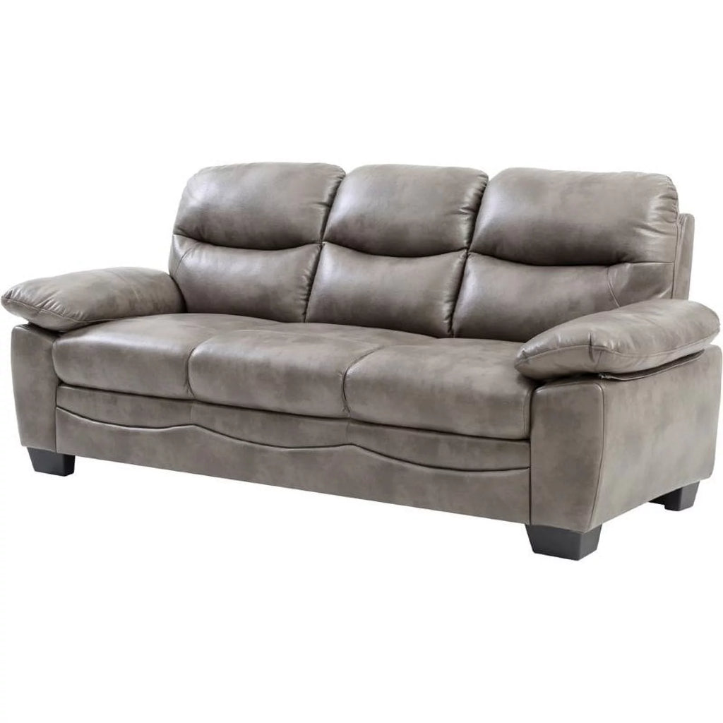 Gray Faux Leather Sofa K684981
