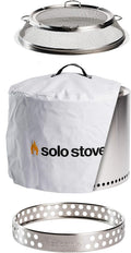 Portable Stainless Steel Fire Pit with Camp Stove Accessories B6753