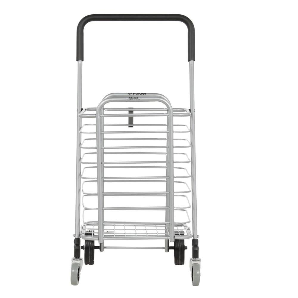 Grey Aluminum Shopping Cart C9315