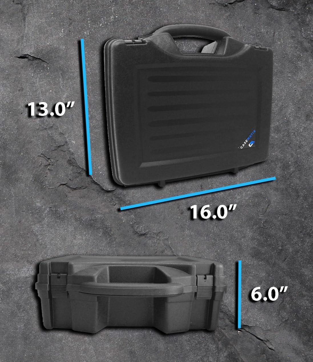 Hard Case Compatible with Shure Microphones with Customizable Foam for up to 6 Mics T808