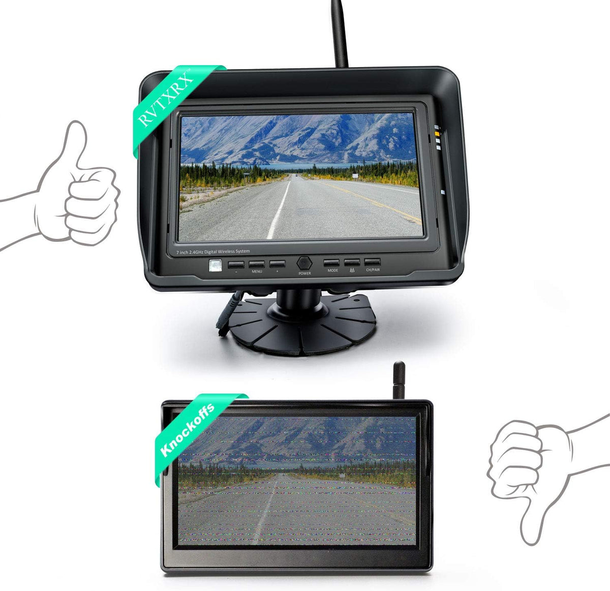 7" Wireless Backup Camera System W9235