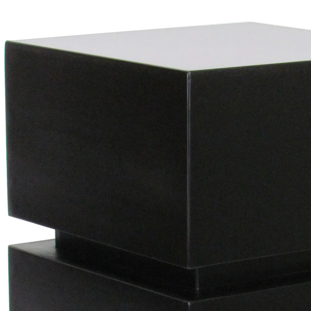Antique Black Wooden Pedestal Stand Z856358