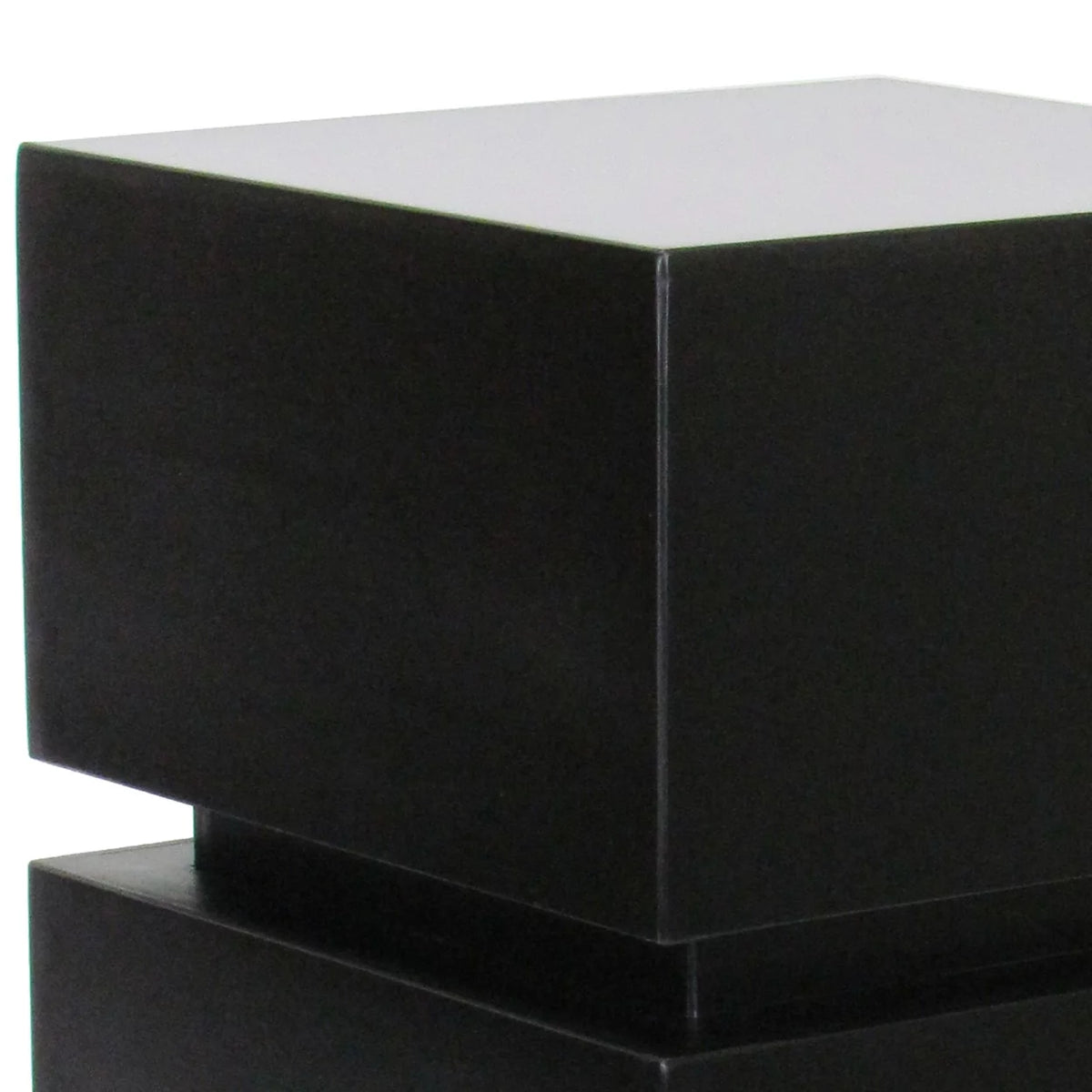 Antique Black Wooden Pedestal Stand Z856358