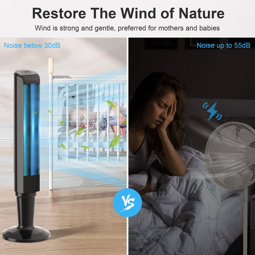 36 Tower Fan with Remote, 3 Speeds, 3 Modes R88696
