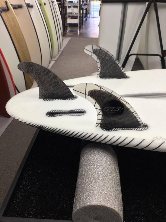 Carbon Large Tri Quad Fin Set U7774