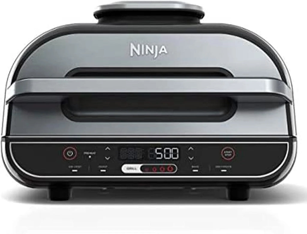 Open Box Ninja Foodi Smart XL 5-in-1 Indoor Grill with 4-Quart Air Fryer - Black R757359