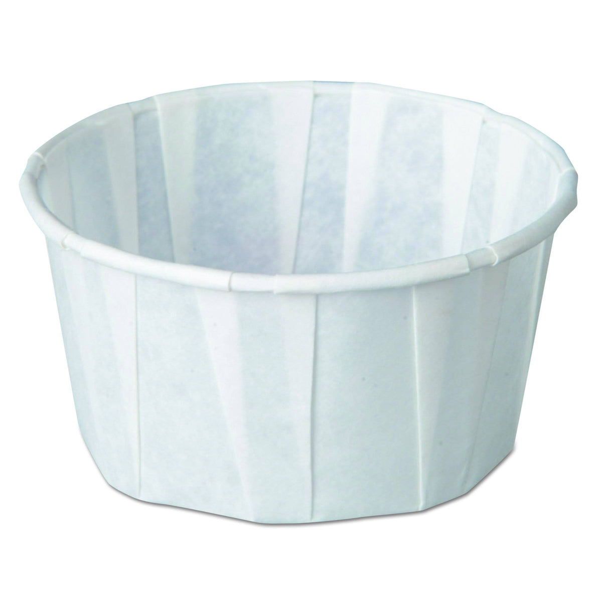 4 oz White Pleated Paper Portion Cup N912