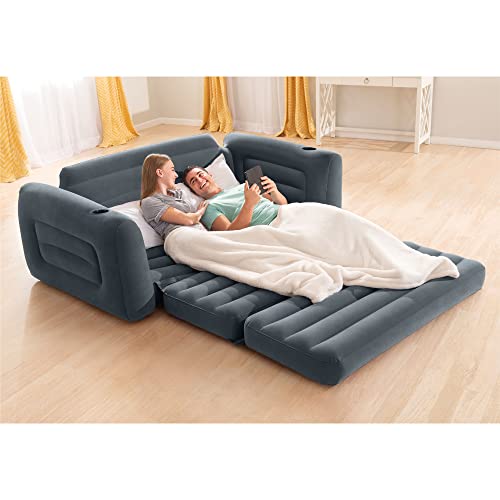 Inflatable Pull-Out Sofa and Queen Size Air Mattress Bed T380