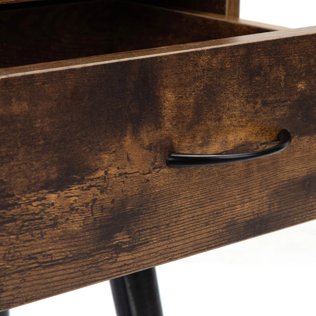 Wood Nightstands with Drawers Set of 2 V94110