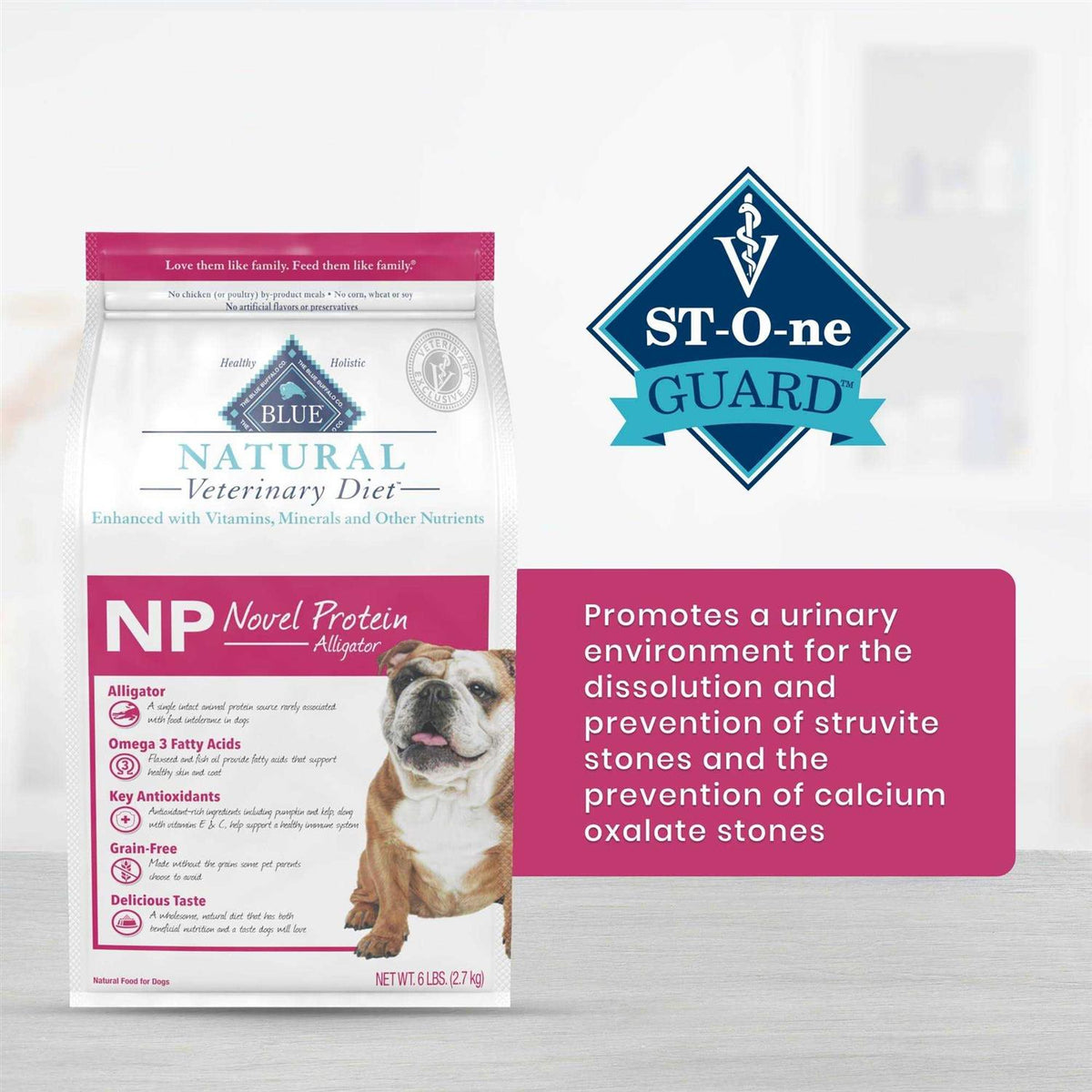 Natural Veterinary Diet Novel Protein Alligator Dry Dog Food B142