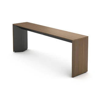 Slim Console Table Midnight Metallic Laminate Virginia Walnut U7541