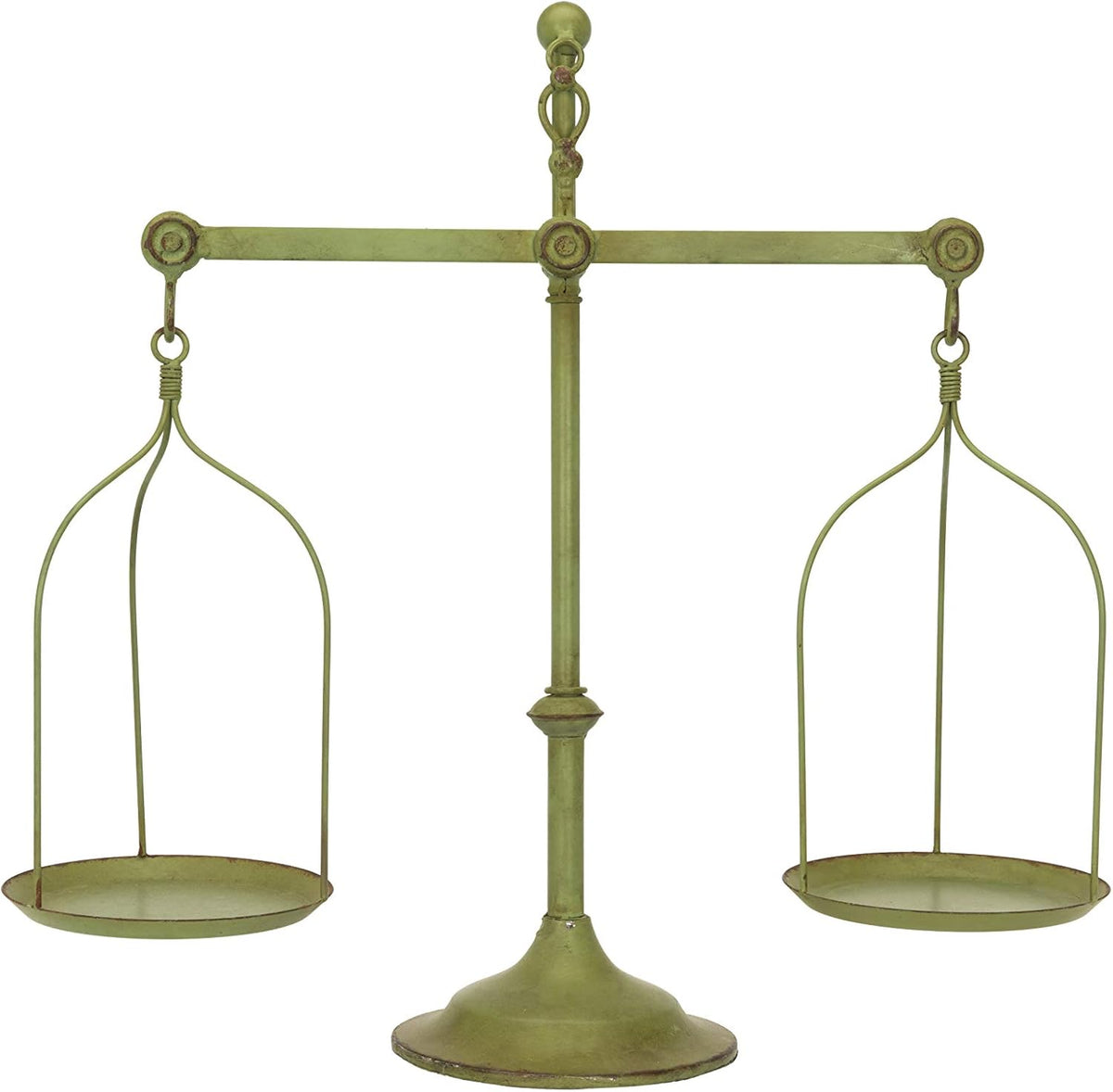 Bronze Decorative Vintage Metal Scale with Bird Finial, Pack of 2 L9973