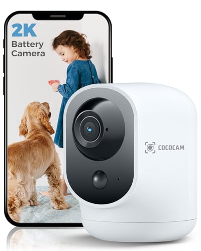 2K Indoor Pan/Tilt Security Camera with 5200mAh Battery G569034