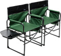 Oversized Portable Folding Camping Chair with Side Table D6321