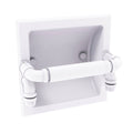 Matte White Recessed Toilet Paper Holder N385986