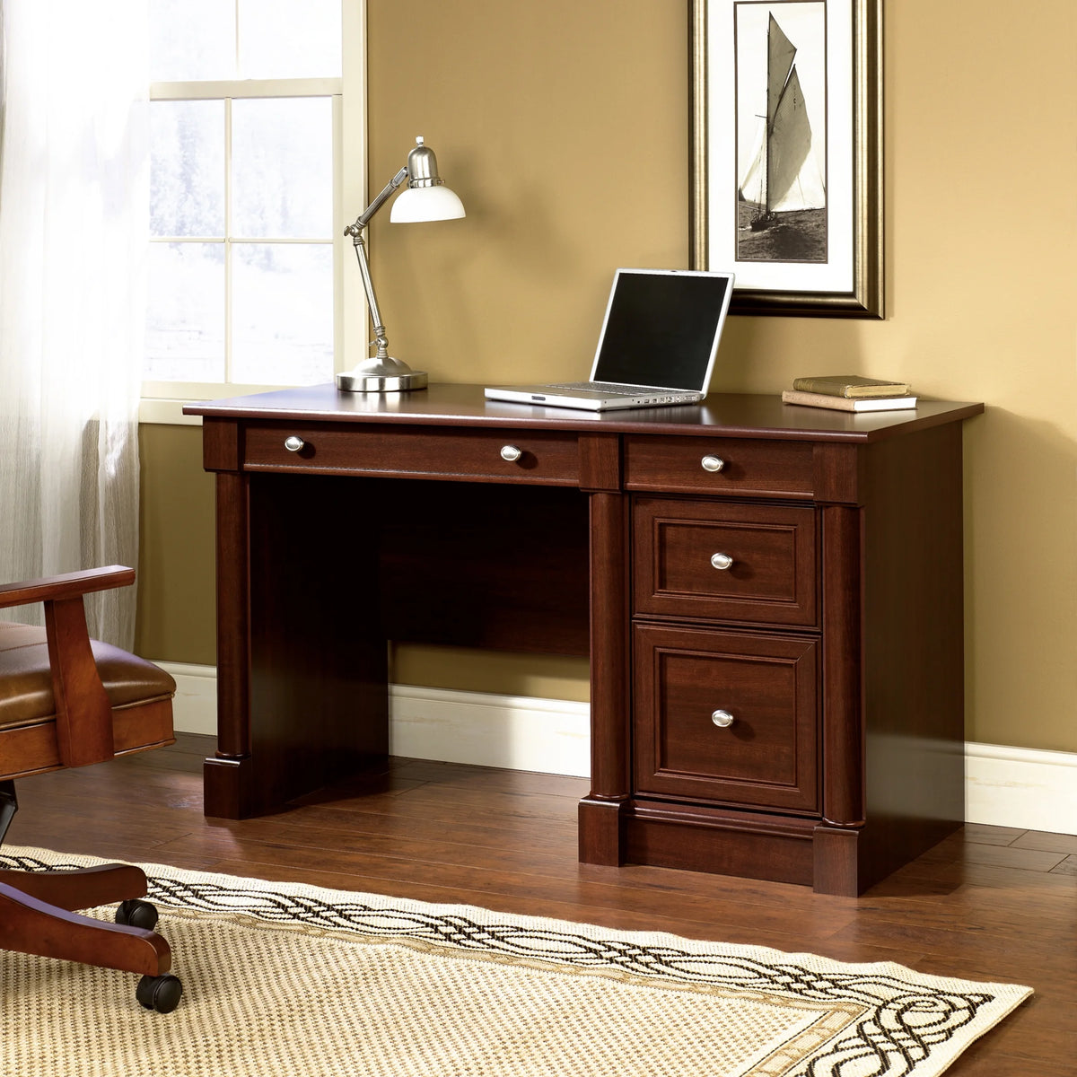 Select Cherry Computer Desk with Storage N65327