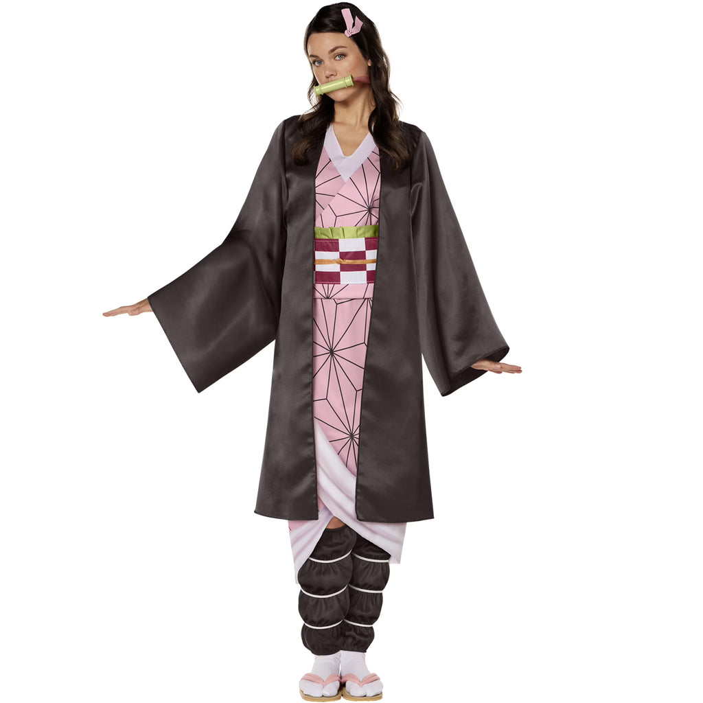 Demon Slayer Nezuko Halloween Costume Female Adult Multi-Color I341