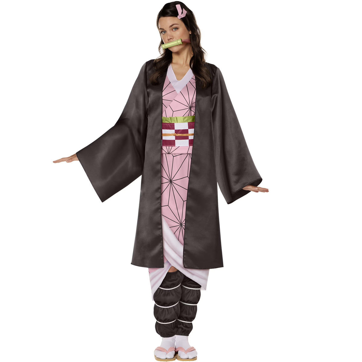 Demon Slayer Nezuko Halloween Costume Female Adult Multi-Color I341