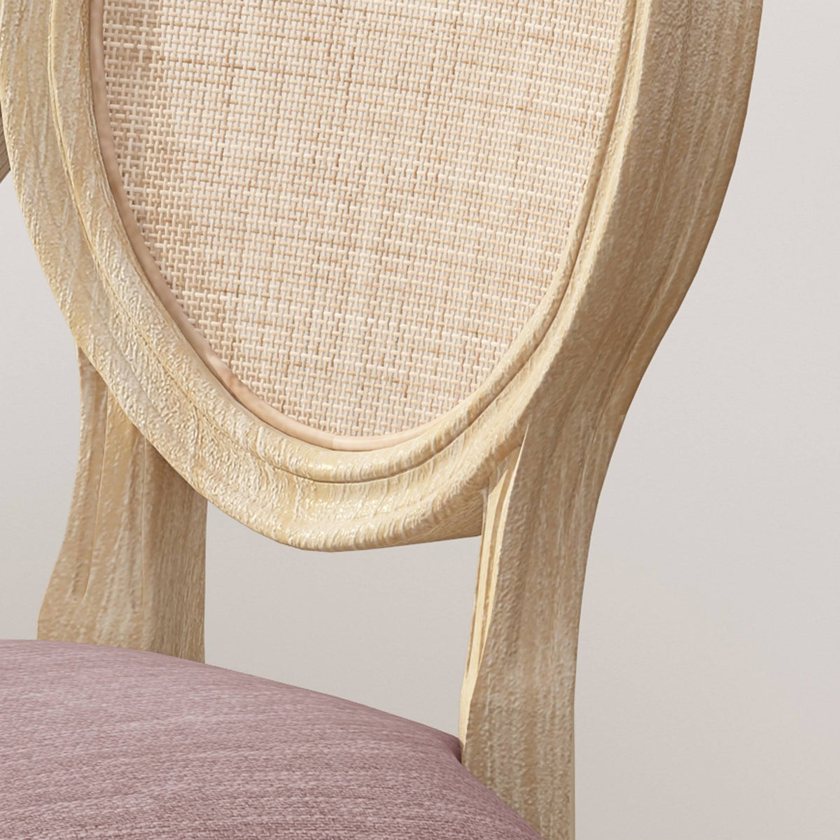 Oval Cane Back Dining Chair (Set of 2) Light Blue K426078
