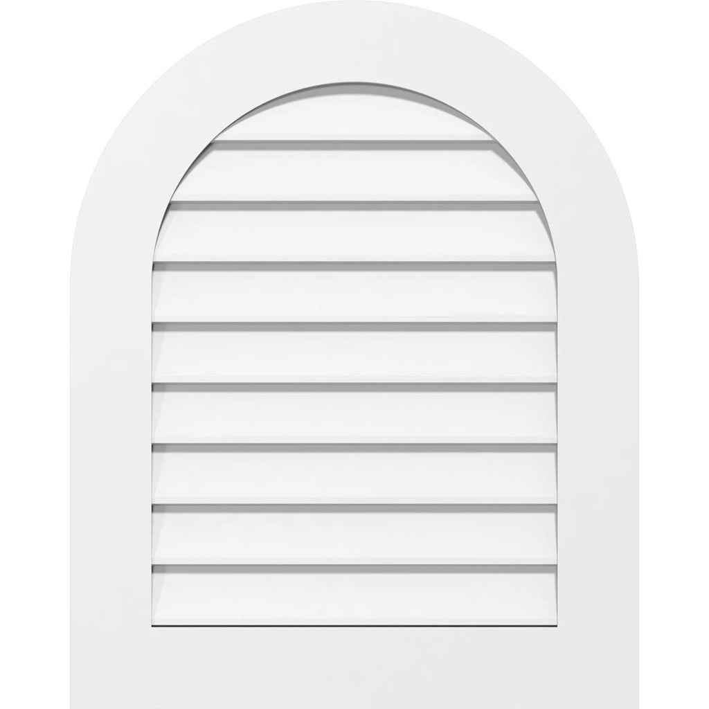 Round Top Surface Mount PVC Gable Vent S154