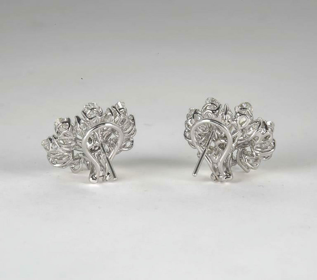 Platinum Button Earrings T33151