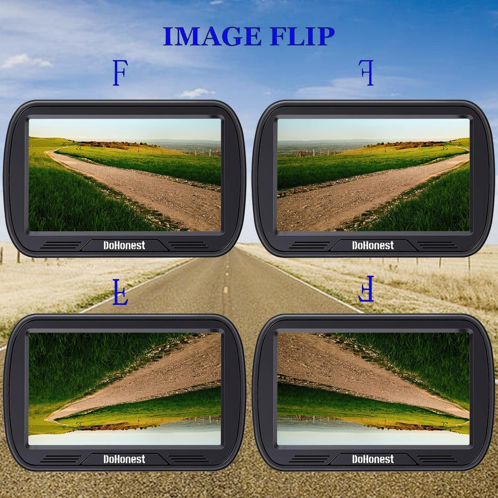 Wireless Backup Camera with 5'' Monitor HD 1080P H734