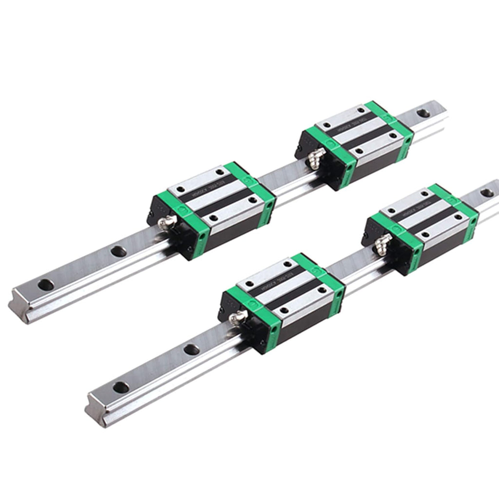 Linear Rail 2X HGR20-1000mm Slide Guideway + 4X HGH20CA Bearing Block Carriage for DIY CNC M2714