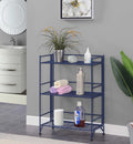 3 Tier Wide Folding Metal Shelf D412