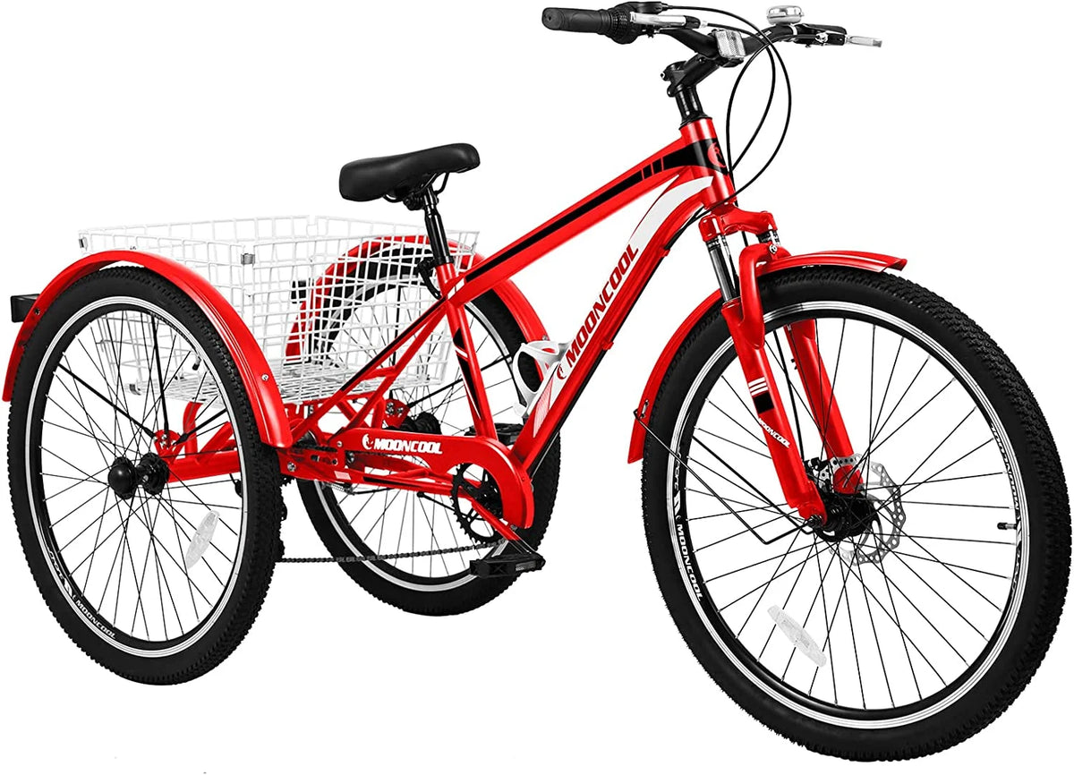 Mountain Tricycle 7-Speed 26 inch with Cargo Basket M9555