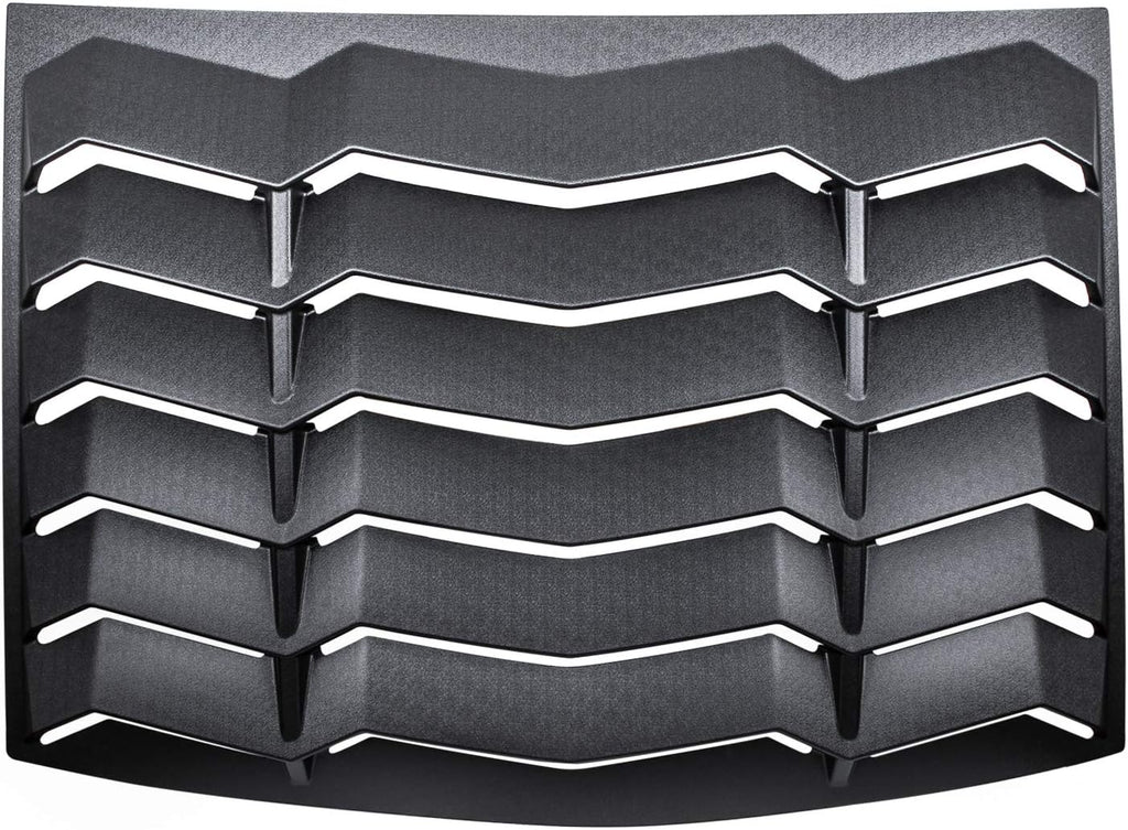 Rear Window Louver Windshield Sun Shade Cover (ABS Matte Black) J605