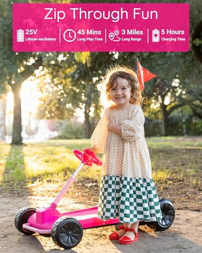 Electric Go Kart for Kids with Lithium Ion Battery F963
