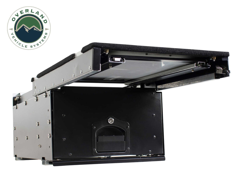 Black Powder Coat Cargo Box with Slide Out Drawer K160857