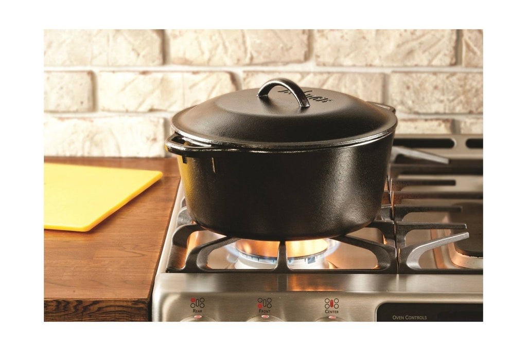Pre-Seasoned Cast Iron Dutch Oven 5-Quart E305